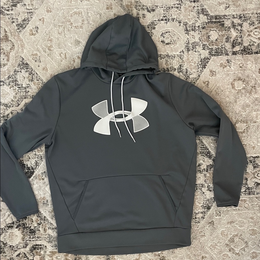 Under Armour Dark Gray Hoodie and Light Gray T-Shirt - Picture 4 of 5